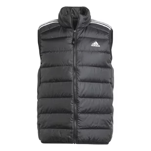 Bezrękawnik męski adidas ESSENTIALS 3-STRIPES LIGHT DOWN czarny HZ5728-XS - Moda i Uroda OUTLET - miniaturka - grafika 1