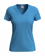 Koszulki i topy damskie - Koszulka damska T-shirt damski Stedman V-neck ST2700 Light Blue S - miniaturka - grafika 1