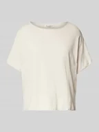 Swetry damskie - Bluzka o kroju oversized z dzianiny z mieszanki bawełny i lnu - miniaturka - grafika 1