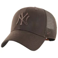 Czapki i chusty sportowe męskie - 47 Brand MLB New York Yankees Branson Cap B-BRANS17CTP-BW, Kobieta/Mężczyzna, Czapka z daszkiem, Brązowy - miniaturka - grafika 1