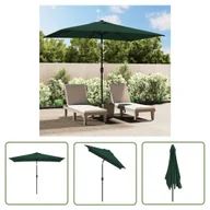 Parasole ogrodowe - The Living Store Prostokątny parasol ogrodowy - zielony - 200x300 cm - Parasol - miniaturka - grafika 1