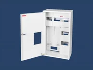 Rozdzielnie elektryczne - Karwasz Szafka licznikowa natynkowa/podtynkowa uniwersalna 1-licznikowa 3-fazowa 25 modułów plombowana IP30 115mm RU-25P Z O/E - miniaturka - grafika 1