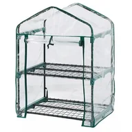 Szklarnie ogrodowe - Szklarnia balkonowa ogrodowa tunel 69x49x95cm folia PVC metalowa konstrukcja NEO 15-900 - miniaturka - grafika 1