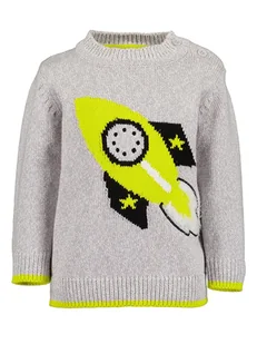 Blue Seven Sweter w kolorze szaro-żółtym - Bluzy i sweterki niemowlęce - miniaturka - grafika 1
