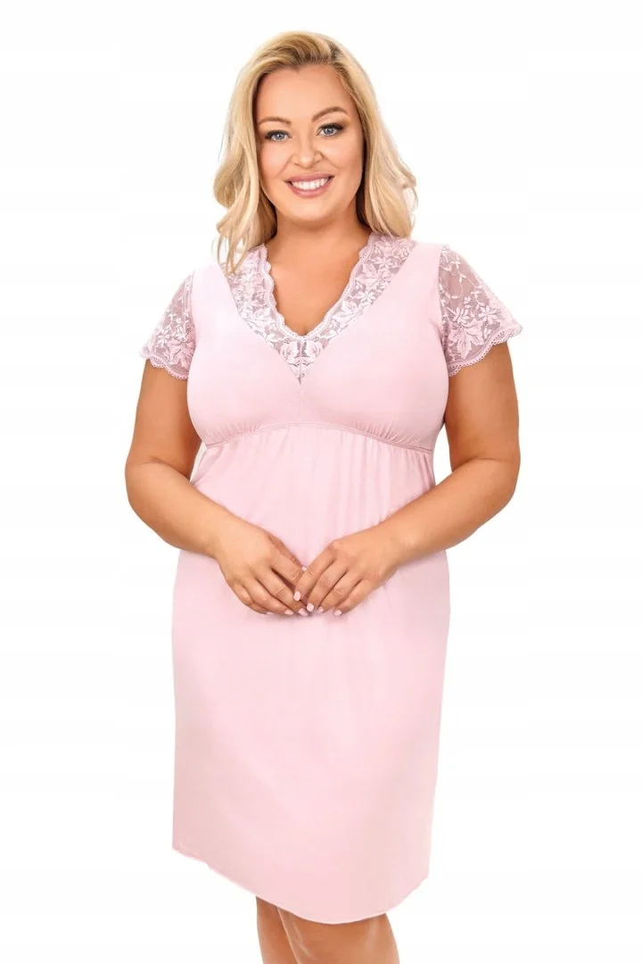 KOSZULKA SONIA PLUS - POWDER PINK, 6XL DONNA