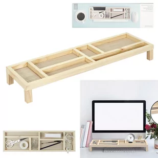 Półka / organizer biurka naturalna - Pudła i pojemniki do przechowywania - miniaturka - grafika 4