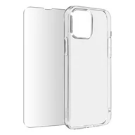 Etui i futerały do telefonów - Etui na iPhone 13 Mini Silikonowe Miękkie szkło hartowane 9H przezroczyste - miniaturka - grafika 1