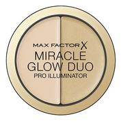 Korektory do twarzy - Max Factor Miracle Glow Duo, rozświetlający korektor do twarzy 10 Light, 11 g - miniaturka - grafika 1