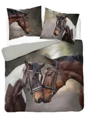 Pościel - Pościel 3D z mikrofibry z motywem koni – 220x200 cm – Visuale 3D - miniaturka - grafika 1