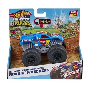 Mattel Monster Trucks Race Ace Pojazd 1:43 Światła i dźwięki Zabawka dla dzieci HDX63 HDX63 - Samochody i pojazdy dla dzieci - miniaturka - grafika 2