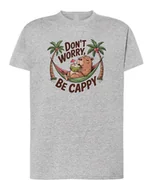 Koszulki i topy damskie - Koszulka Kapibara Śmieszny Tekst Szara M - miniaturka - grafika 1