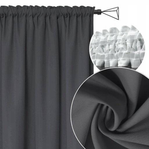 ZASŁONA 145x240cm Zasłony gotowe na Taśmie Żabki