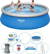 Baseny ogrodowe - Basen Combi Deal - Bestway Fast Set 457x122 cm Beef - miniaturka - grafika 1