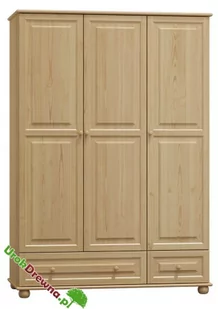 Szafa sosnowa 3 drzwiowa z szufladą 120 (nr kat. 62) - Szafy - miniaturka - grafika 1
