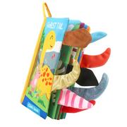 Zabawki sensoryczne - WOOPIE BABY Książeczka z Ogonkami Zwierząt Leśnych Materiałowa - miniaturka - grafika 1