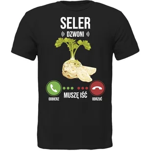 KOSZULKA SELER DZWONI MUSZĘ IŚĆ SUPER PREZENT - Koszulki męskie - miniaturka - grafika 1