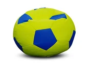 Fotele i pufy dla dzieci - Pufa piłka XL worek limonkowo-fioletowa - miniaturka - grafika 1