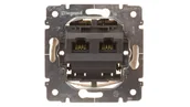 Gniazdka elektryczne - Legrand Gniazdo Komputerowe 2 x RJ 45 UTP kat. 5e - Sistena Life 775762 - miniaturka - grafika 1