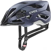 Kaski rowerowe - UVEX Active CC Kask rowerowy, niebieski 52-57cm 2022 Kaski miejskie i trekkingowe - miniaturka - grafika 1