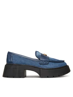 Coach Loafersy Leah CAR48 Niebieski - Półbuty damskie - miniaturka - grafika 1