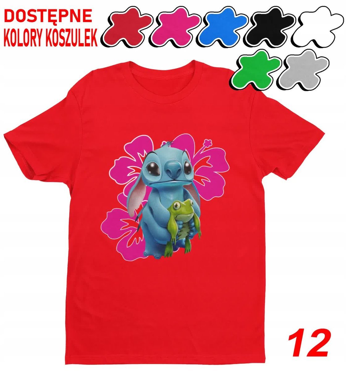 Koszulka Dziecięca Z Nadrukiem Stitch Stich Angel Dużo Wzorów -M 134-140