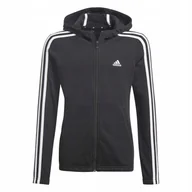 Bluzy dla dziewczynek - Bluza dziecięca Adidas G 3S Fz Hd 170 - miniaturka - grafika 1