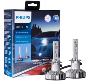 Żarówki samochodowe LED Philips X-tremeUltinon LED H1 12V 20W (+200% jaśniejsze światło, barwa 5800K) - Żarówki samochodowe - miniaturka - grafika 1