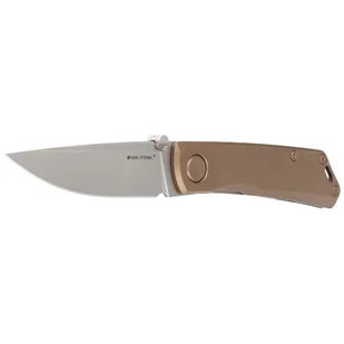 Nóż składany Real Steel LUNA Eco Bronze Steel, Beadblast K110 by Poltergeist Works (7084) - Noże - miniaturka - grafika 2