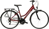 Rowery - Rower trekkingowy damski Kross Explorer 2.0 28 L(19") rubinowy/srebrny połysk - miniaturka - grafika 1