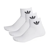 Skarpetki męskie - Skarpety adidas Mid-Cut Crew Socks 3 Pairs FT8529 - białe - miniaturka - grafika 1