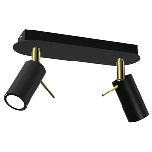 Milagro Lampa sufitowa PRESTON GOLD/BLACK 2x mini GU10 MLP7635 - Lampy ścienne - miniaturka - grafika 1