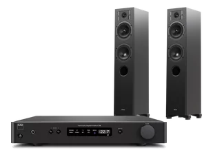 NAD C 338 (czarny) + Diva 5 (czarny) - Zestawy stereo - miniaturka - grafika 1