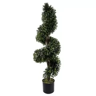 Sztuczne drzewka - Leaf Chronione sztuczne drzewo topiary, 120 cm spirala buksowa UV - miniaturka - grafika 1