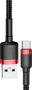 Kabel USB Baseus USB-A - microUSB 1 m Czarno-czerwony (CAMKLF-B91) - Kable USB - miniaturka - grafika 1