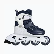 Rolki - Rolki dziecięce Powerslide Rocket white/navy blue - miniaturka - grafika 1