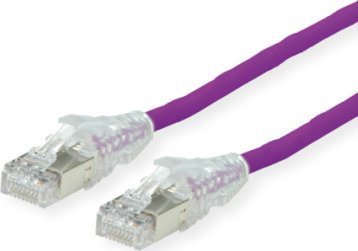 Triton DTWYLER Kabel krosowy kat. 6A klasa EA S/FTP, CU 7702 flex LSOH, AMP v2, fioletowy, 2 m