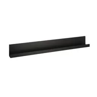 Półki do salonu - Półka Na Ścianę Wisząca Czarna Wąska Loft 58cm Mdf - miniaturka - grafika 1