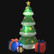 Ozdoby bożonarodzeniowe - VidaXL Lumarko Nadmuchiwana choinka świąteczna z LED, wewnątrz/zewnątrz 240 cm - miniaturka - grafika 1