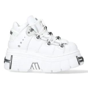 buty NEW ROCK NAPA BLANCA, TOWER BLANCO E14 ACERO + lateral + puntera + trasera [M-106-C150]-36 - Półbuty męskie - miniaturka - grafika 1