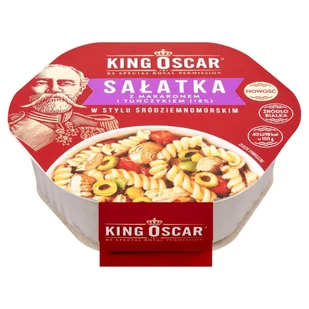 King Oscar Sałatka z makaronem i tuńczykiem w stylu śródziemnomorskim 220 g - Konserwy i dania rybne - miniaturka - grafika 1