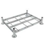 Pojemniki przemysłowe - Paleta kolumnowa z możliwością sztaplowania, 1395 x 1060 mm - miniaturka - grafika 1