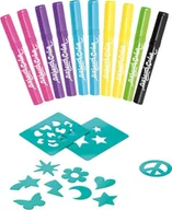 Zabawki kreatywne - Epee Zestaw Airbrush Plush 10 pisaków + szablony - miniaturka - grafika 1