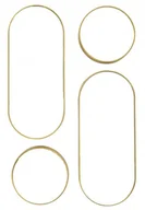 Lustra - Zestaw 4 luster LUNEA złote owalne - miniaturka - grafika 1