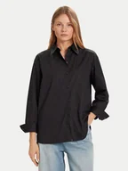 Koszule damskie - Calvin Klein Jeans Koszula LV044D167G Czarny Relaxed Fit - miniaturka - grafika 1