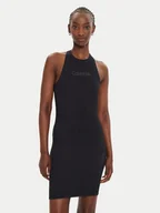 Sukienki - Calvin Klein Performance Sukienka codzienna 00GWF4D900 Czarny Slim Fit - miniaturka - grafika 1