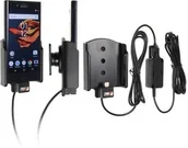 Uchwyty samochodowe do telefonów - Uchwyt do Sony Xperia X Compact z wbudowaną ładowarką samochodową do profesjonalnego montażu - miniaturka - grafika 1