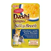 Przysmaki dla kotów - INABA CAT DASHI DELIGHTS SILKY CHICKEN TUNA 40g - miniaturka - grafika 1