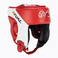 Ochraniacze do sportów walki - Kask bokserski Rival Amateur Competition Headgear red/white - miniaturka - grafika 1