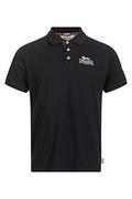 Koszulki męskie - Lonsdale Bruan męska koszulka polo, Black/silver, XL - miniaturka - grafika 1