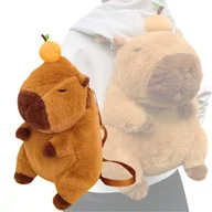 Plecaki szkolne i tornistry - Plecak Pluszowy Plecaczek Kapibara Do Szkoły Przedszkola Capybara 35 cm - miniaturka - grafika 1